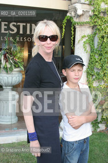 03_9_06 - 63 VENICE FILM FESTIVAL - FILM A GUIDE TO RECOGNISING YOUR SAINTS - THE PRODUCER TRUDIE STYLER, ROCK SINGER STING WIFE WITH HER SON GIACOMO @ Graziano Arici/Rosebud2