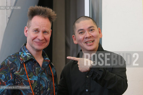 04_9_06 - 63 VENICE FILM FESTIVAL - FILM HEI YANQUAN - THE ARTISTIC DIRECTOR PETER SELLARS WITH THE DIRECTOR TSAI MING-LIANG