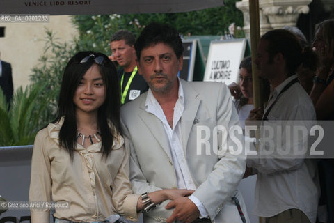 04_9_06 - 63 VENICE FILM FESTIVAL - THE ARRIVAL OF THE ACTORS SERGIO CASTELLITTO AND TAI LING ©Graziano Arici/Rosebud2