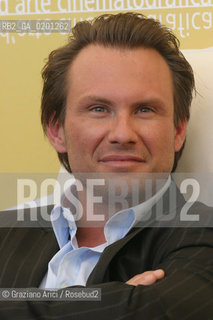 05_9_06 - 63 VENICE FILM FESTIVAL - FILM BOBBY - THE ACTOR CHRISTIAN SLATER ©Graziano Arici/Rosebud2