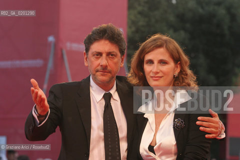 05_9_06 - 63 VENICE FILM FESTIVAL - RED CARPET FILM LA STELLA CHE NON CE` - THE ACTOR SERGIO CASTELLITO WITH HIS WIFE MARGARETH MAZZANTINI  ©Graziano Arici/Rosebud2