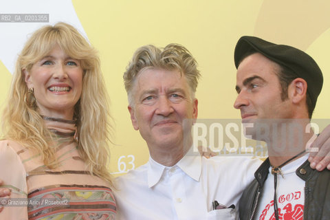 06_9_06 - 63 VENICE FILM FESTIVAL - FILM INLAND EMPIRE - THE DIRECTOR DAVID LYNCH WITH THE ACTRESS LAURA DERN AND THE ACTOR JUSTIN THEROUX  ©Graziano Arici/Rosebud2