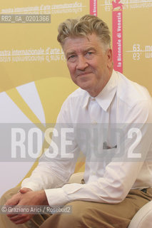 06_9_06 - 63 VENICE FILM FESTIVAL - FILM INLAND EMPIRE - THE DIRECTOR DAVID LYNCH   ©Graziano Arici/Rosebud2