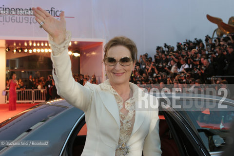 07_9_06 - 63 VENICE FILM FESTIVAL - RED CARPET FILM DEVIL WEARS PRADA - THE ACTRESS MERYL STREEP ©Graziano Arici/Rosebud2