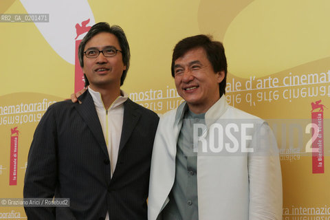 08_9_06 - 63 VENICE FILM FESTIVAL - FILM ROB-B-HOOD - THE DIRECTOR BENNY CHAN WITH THE ACTOR JACKIE CHAIN ©Graziano Arici/Rosebud2