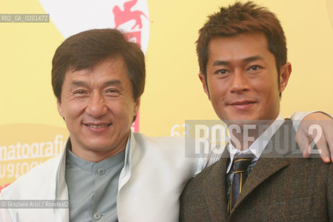 08_9_06 - 63 VENICE FILM FESTIVAL - FILM ROB-B-HOOD - THE ACTORS JACKIE CHAIN AND LOUIS KOO  ©Graziano Arici/Rosebud2