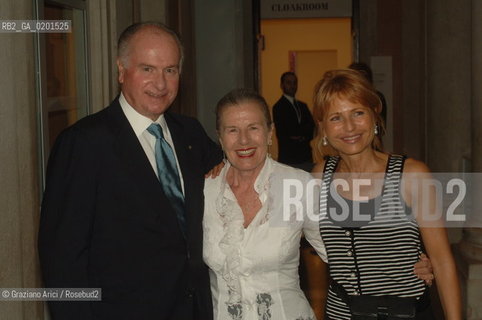 08_9_06 - 63 VENICE FILM FESTIVAL -  PARTY IN PALAZZO GRASSI FOR THE 1ST GUCCI AWARD: FRANCA AND PIERGIORGIO COIN WITH THE JOURNALIST LILLI GRUBER  @ Graziano Arici/Rosebud2