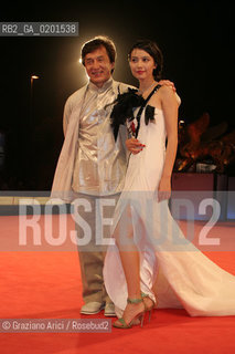 08_9_06 - 63 VENICE FILM FESTIVAL - PREMIERE FILM ROB-B-HOOD - THE ACTORS JACKIE CHAIN THE ACTRESS GAO YUANYUAN.©Graziano Arici/Rosebud2