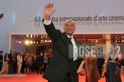 08_9_06 - 63 VENICE FILM FESTIVAL - FILM NUOVOMONDO - THE DIRECTOR AND PRODUCER EMANUELE CRIALESE.©Graziano Arici/Rosebud2
