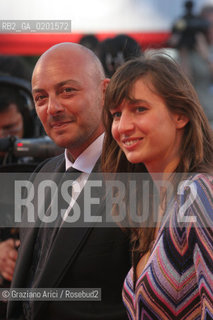 09_9_06 - 63 VENICE FILM FESTIVAL - RED CARPET OFFICIAL AWARDS - THE  DIRECTOR EMANUELE CRIALESE WITH HIS WIFE - FILM NUOVOMONDO ©Graziano Arici/Rosebud2