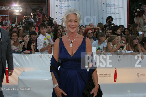 09_9_06 - 63 VENICE FILM FESTIVAL - OFFICIAL AWARDS -  THE BEST FEMALE ACTOR - HELEN MIRREN IN THE FILM HOLLYWOODLAND ©Graziano Arici/Rosebud2