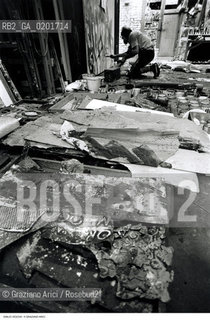 IL PITTORE EMILIO VEDOVA NEL SUO STUDIO - VENEZIA - 1979 - ©Graziano Arici/Rosebud2 / ARTE