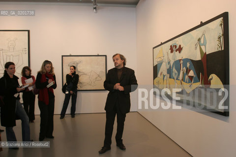 VENEZIA 9 NOVEMBRE 2006 - EXPOSITION IN PALAZZO GRASSI : PICASSO: LA JOIE DE VIVRE 1945/1948 - THE CURATOR JEAN-LOUIS ANDRAL  ©Graziano Arici/Rosebud2