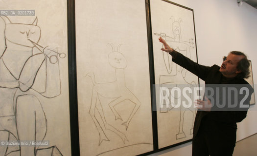 VENEZIA 9 NOVEMBRE 2006 - EXPOSITION IN PALAZZO GRASSI : PICASSO: LA JOIE DE VIVRE 1945/1948 - THE CURATOR JEAN-LOUIS ANDRAL  ©Graziano Arici/Rosebud2
