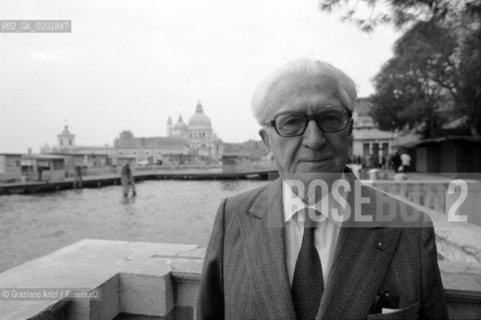 Caption: Nome: .BRAUDEL FERNAND.Descrizione: .LETTERATURA STORICO SAGGISTA A VENEZIA.Credit: .Graziano Arici/Rosebud2/.Costo: .A.Nazione: .FRANCIA.Città: .VENEZIA.Data: .1986