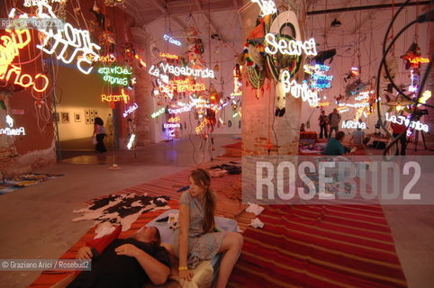 VENICE10//6/07 - THE 52sd VENICE ART EXPOSITION : THINK WITH THE SENSES, FEEL WITH THE MIND - CORDERIE DELLARSENALE - JASON RHOADES  INSTALLATION    @ Graziano Arici/Rosebud2 ARTE ARTISTI BIENNALE