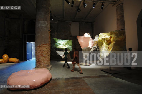 VENICE 10//6/07 - THE 52sd VENICE ART EXPOSITION : THINK WITH THE SENSES, FEEL WITH THE MIND - CORDERIE DELLARSENALE -  FRANZ WEST S  INSTALLATION    @ Graziano Arici/Rosebud2 ARTE ARTISTI BIENNALE