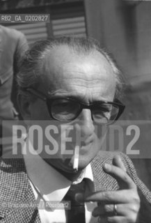 MESTRE 1976 PRIMO PIANO DI ALESSANDRO NATTA © ARCHIVIO Graziano Arici/Rosebud2  POLITICA POLITICO ALESSANDRO NATTA MANIFESTAZIONE PCI MESTRE