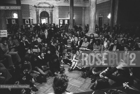 VENEZIA 1976 INCONTRO FEMMINISTE CON ADELE FACCIO © ARCHIVIO Graziano Arici/Rosebud2  DIBATTITO INCONTRO POLITICA ADELE FACCIO LEGGE ABORTO FEMMINISMO