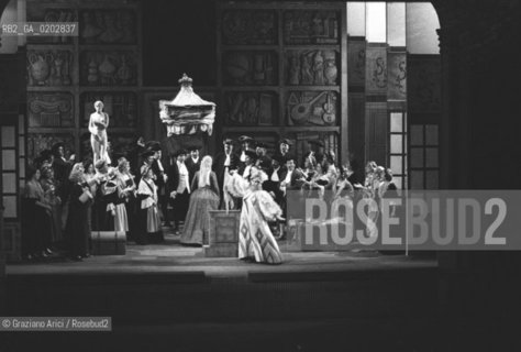 VENEZIA 1976 OPERA LIRICA LA CARRIERA DI UN LIBERTINO © ARCHIVIO Graziano Arici/Rosebud2   OPERA LIRICA MUSICA TEATRO LA CARRIERA LIRICA DI UN LIBERTINO COMPOSITORE IGOR STRAVINSKIJ