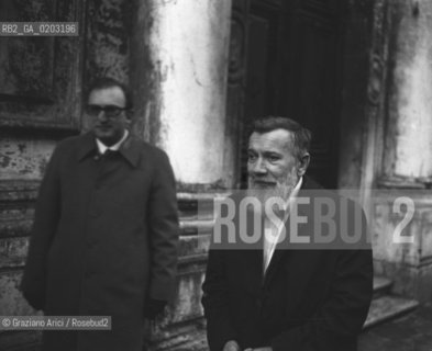 VENEZIA 1977 ANDREJ SINJAVISKIJ © ARCHIVIO Graziano Arici/Rosebud2  POLITICA DISSIDENTE ANDREJ SINJAVSKIJ BIENNALE 1977 IL DISSENSO CULTURALE ESTERNO VENEZIA
