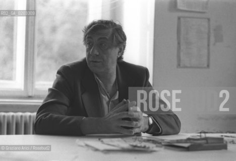 VENEZIA 1977 FRANCO BASAGLIA © ARCHIVIO Graziano Arici/Rosebud2  PSICHIATRA FRANCO BASAGLIA MANICOMI OSPEDALE PSICHIATRICO TRIESTE