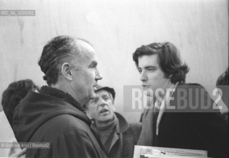 VENEZIA 1977 LUIGI NONO © ARCHIVIO Graziano Arici/Rosebud2  CONVEGNO BIENNALE 77 IL DISSENSO CULTURALE SCUOLA GRANDE SAN GIOVANNI EVANGELISTA RIFLESSIONI PER IL FUTURO CONVEGNO SULLA BIENNALE 1974-1977 COMPOSITORE LUIGI NONO