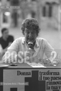 VENEZIA 1979 PSICHIATRA FRANCA BASAGLIA © ARCHIVIO Graziano Arici/Rosebud2  MANIFESTAZIONE DONNE FEMMINISTE POLITICA PCI CAMPO SAN POLO