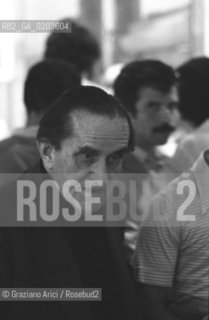 VENEZIA 1979 CRITICO DARTE GIUSEPPE MARCHIORI  © ARCHIVIO Graziano Arici/Rosebud2  MOSTRA VENEZIA 79 LA FOTOGRAFIA