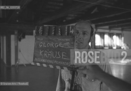 VENEZIA 1979 WORKS SHOPS CON IL FOTOGRAFO GEORGE KRAUSE  © ARCHIVIO Graziano Arici/Rosebud2  MOSTRA VENEZIA79 LA FOTOGRAFIA WORKS SHOPS PALAZZO FORTUNY