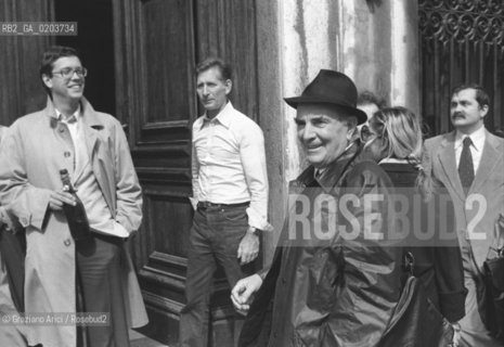 VENEZIA 1979 LUIGI CARLUCCI © ARCHIVIO Graziano Arici/Rosebud2  DIRETTORE ESPOSIZIONE ARTE BIENNALE CARLUCCI LUIGI