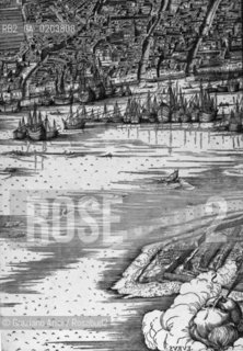 VENEZIA 1980 PIANTA VENEZIA DALLARCHIVIO DE BARBERI © ARCHIVIO Graziano Arici/Rosebud2  INCISORE 1500 JACOPO DE BARBERI CARTOGRAFIA VENEZIA