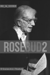 MESTRE 1980 MANIFESTAZIONE MESTRE JAZZ 80 © ARCHIVIO Graziano Arici/Rosebud2  MUSICA JAZZ DIRETTORE DORCHESTRA E PIANISTA GIL EVANS