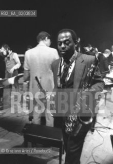 MESTRE 1980 MANIFESTAZIONE MESTRE JAZZ 80 BLACK LOVE CALL © ARCHIVIO Graziano Arici/Rosebud2  MUSICA JAZZISTA ARCHIE SHEPP