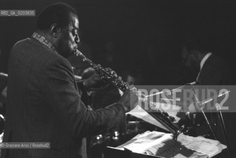 MESTRE 1980 MANIFESTAZIONE MESTRE JAZZ 80 BLACK LOVE CALL © ARCHIVIO Graziano Arici/Rosebud2  MUSICA JAZZISTA ARCHIE SHEPP