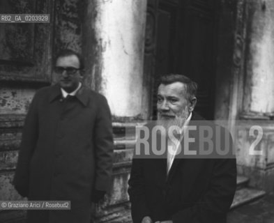 VENEZIA 1977 ANDREJ SINJAVISKIJ © ARCHIVIO Graziano Arici/Rosebud2  POLITICA DISSIDENTE ANDREJ SINJAVSKIJ BIENNALE 1977 IL DISSENSO CULTURALE ESTERNO VENEZIA