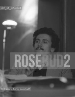 VENEZIA 1977  PRIMO PIANO MASSIMO DALEMA © ARCHIVIO Graziano Arici/Rosebud2  POLITICA MASSIMO DALEMA SEGRETARIO FGCI