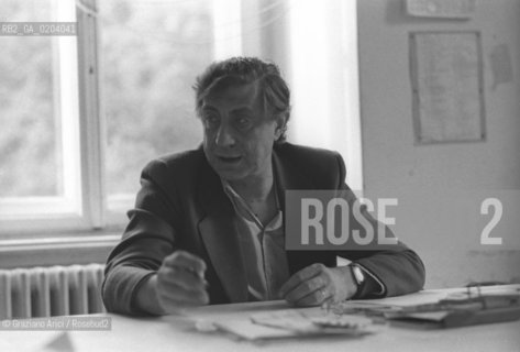 VENEZIA 1977 FRANCO BASAGLIA © ARCHIVIO Graziano Arici/Rosebud2  PSICHIATRA FRANCO BASAGLIA MANICOMI OSPEDALE PSICHIATRICO TRIESTE
