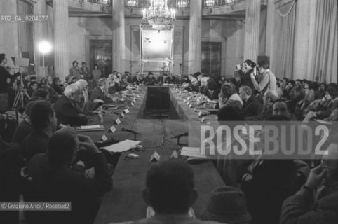 VENEZIA 1977 CONVEGNO LETTERATURA BIENNALE 77 IL DISSENSO CULTURALE © ARCHIVIO Graziano Arici/Rosebud2   SALA NAPOLEONICA SAN MARCO