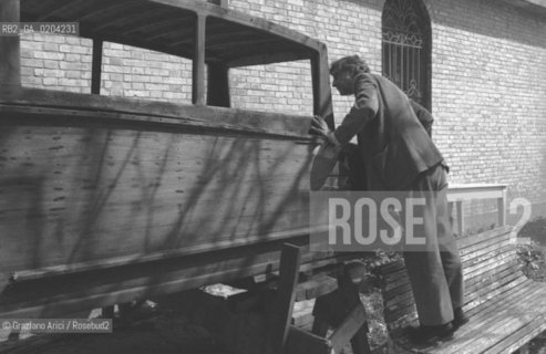 VENEZIA 1979 FRANCO BASAGLIA © ARCHIVIO Graziano Arici/Rosebud2  PSICHIATRA FRANCO BASAGLIA  OSPEDALE PSICHIATRICO MANICOMI BARCA ROTTA