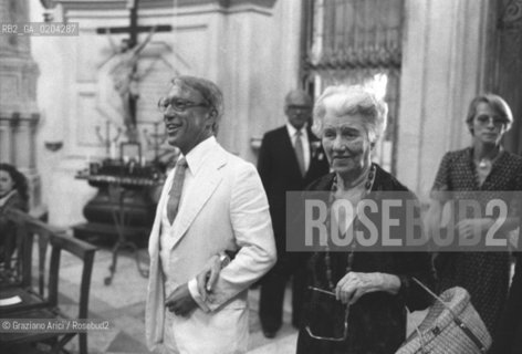 VENEZIA 1979 COLLEZIONISTA PEGGY GUGGENHEIM © ARCHIVIO Graziano Arici/Rosebud2   CONCERTO LA PIETA CHIESA MOSTRA VENEZIA 79 LA FOTOGRAFIA