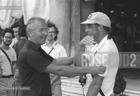 VENEZIA 1979 FOTOGRAFO LEE FRIEDLANDER E FULVIO ROITER © ARCHIVIO Graziano Arici/Rosebud2  MOSTRA VENEZIA79 LA FOTOGRAFIA WORKS SHOPS PIAZZA SAN MARCO