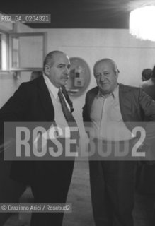 VENEZI A1979 PRESIDE MARIO BARATTO E PAOLO GRASSI © ARCHIVIO Graziano Arici/Rosebud2  CONFERENZA STAMPA AL GOLDONI TEATRO PAOLO GRASSI MOSTRA VENEZIA 79 LA FOTOGRAFIA