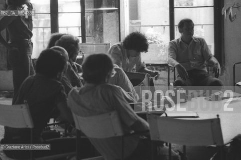 VENEZIA 1979 WORKS SHOPS CON IL FOTOGRAFO LEE FRIEDLANDER  © ARCHIVIO Graziano Arici/Rosebud2  MOSTRA VENEZIA 79 LA FOTOGRAFIA PALAZZO FORTUNY