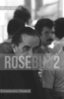 VENEZIA 1979 CRITICO DARTE GIUSEPPE MARCHIORI  © ARCHIVIO Graziano Arici/Rosebud2  MOSTRA VENEZIA 79 LA FOTOGRAFIA