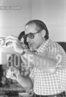 VENEZIA 1979 WORKS SHOPS CON IL FOTOGRAFO NINO MIGLIORI  © ARCHIVIO Graziano Arici/Rosebud2  MOSTRA VENEZIA 79 LA FOTOGRAFIA PALAZZO FORTUNY