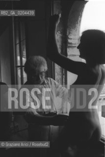 VENEZIA 1979 WORKS SHOPS CON IL FOTOGRAFO ERNST HAAS © ARCHIVIO Graziano Arici/Rosebud2  MOSTRA VENEZIA79 LA FOTOGRAFIA WORKS SHOPS PALAZZO FORTUNY