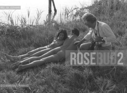 VENEZIA 1979 WORKS SHOPS CON IL FOTOGRAFO LUCIEN CLERGUE © ARCHIVIO Graziano Arici/Rosebud2  MOSTRA VENEZIA79 LA FOTOGRAFIA WORKS SHOPS LAZZARETTO NUOVO