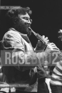 MESTRE 1980 MANIFESTAZIONE MESTRE JAZZ 80 JAZZISTA EVAN PARKER   © ARCHIVIO Graziano Arici/Rosebud2  MUSICA CONVERSACTIONS