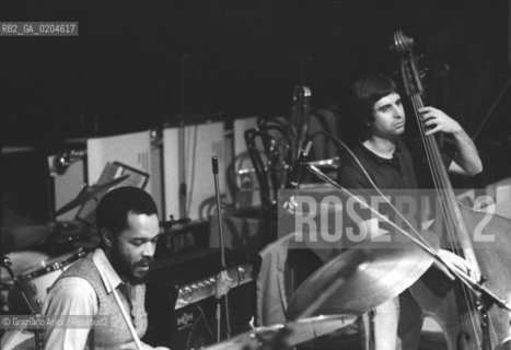 MESTRE 1980 MANIFESTAZIONE MESTRE JAZZ 80 JAZZISTA BILLY HIGGINS E PAOLO DAMIANI   © ARCHIVIO Graziano Arici/Rosebud2  MUSICA ELINGTONIANA